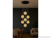 Led hanglamp – b067/7 – 3000k – warm wit – ø400 mm – in hoogte verstelbaar – zilver - afbeelding 2 van  4