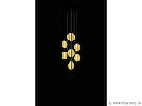 Led hanglamp – b067/7 – 3000k – warm wit – ø400 mm – in hoogte verstelbaar – zilver - afbeelding 3 van  4