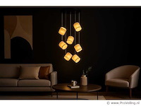 Led hanglamp – b068/7 – 3000k – warm wit – ø400 mm – in hoogte verstelbaar – zilver - afbeelding 1 van  4