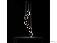 Led hanglamp – b069/6 – 3000k – warm wit – ø350 mm – in hoogte verstelbaar – zilver - afbeelding 4 van  4