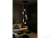 Led hanglamp – b073/6 – 3000k – warm wit – ø350 mm – in hoogte verstelbaar – zilver - afbeelding 2 van  4