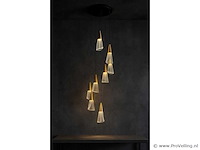 Led hanglamp – b073/8 – 3000k – warm wit – ø400 mm – in hoogte verstelbaar – zilver - afbeelding 3 van  3