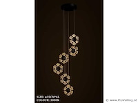 Led hanglamp – b074/6 – 3000k – warm wit – ø350 mm – in hoogte verstelbaar – zilver - afbeelding 4 van  4