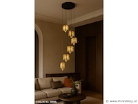 Led hanglamp design – 3000k warm wit – in hoogte verstelbaar – b063/6 - afbeelding 3 van  5