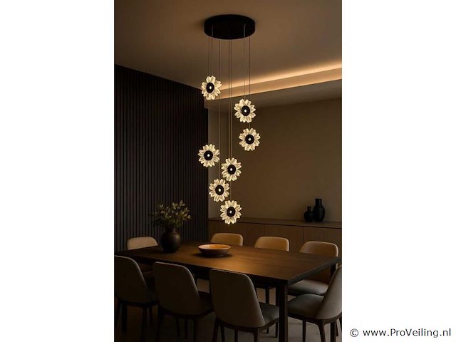 Led hanglamp design – 3000k warm wit – in hoogte verstelbaar – b074/6 - afbeelding 2 van  4