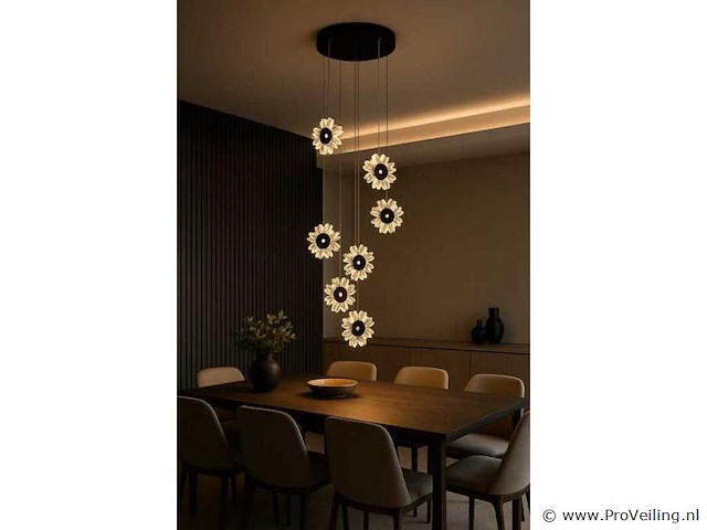 Led hanglamp design – 3000k warm wit – in hoogte verstelbaar – b074/6 - afbeelding 2 van  4