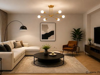Led hanglamp max 18w – 6x e27 – goud – 600x250mm – ip20 – lorenzo-6 - afbeelding 3 van  5