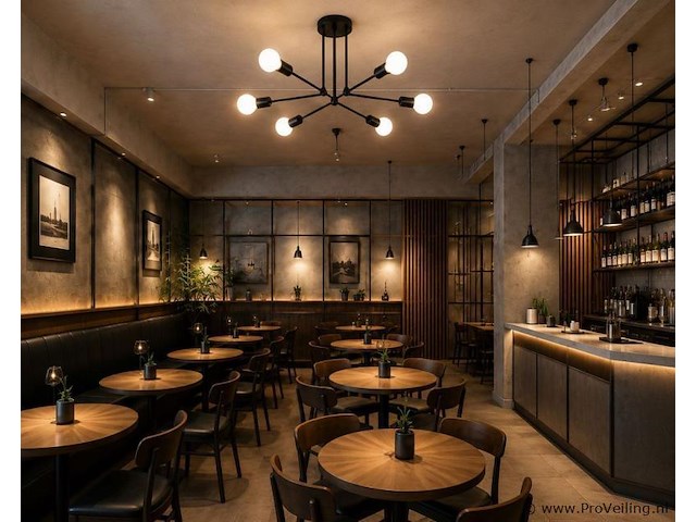 Led hanglamp max 18w – 6x e27 – zwart – 600x250mm – ip20 – lorenzo-6 - afbeelding 3 van  5