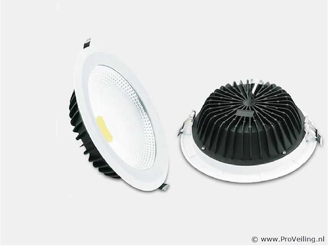 Led inbouwspot – 30w – 3000k warm wit – cob – ip20 (x10) - afbeelding 2 van  4