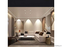 Led inbouwspot – 7w – 3000k warm wit – wit/zilver – ip20 (x100) - afbeelding 3 van  4