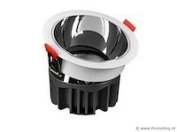 Led inbouwspot – 7w – 6500k koud wit – wit/zilver – ip20 (x100) - afbeelding 2 van  4