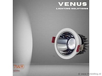 Led inbouwspot – 7w – 6500k koud wit – wit/zilver – ip20 (x50) - afbeelding 1 van  4