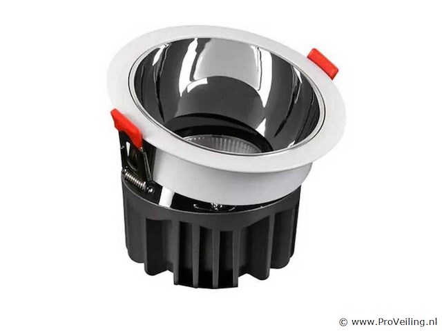 Led inbouwspot – 7w – 6500k koud wit – wit/zilver – ip20 (x50) - afbeelding 2 van  4