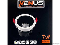 Led inbouwspot – 7w – 6500k koud wit – wit/zwart – ip20 (x50) - afbeelding 4 van  4