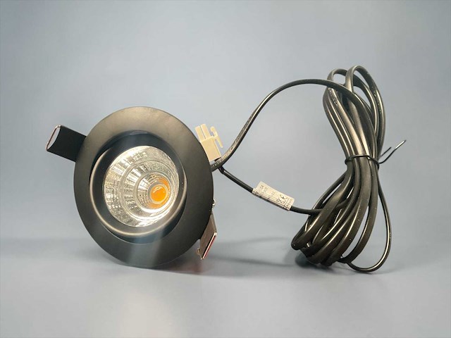 Led inbouwspot kantelbaar mat zwart - afbeelding 1 van  1