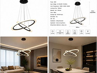 Led kroonluchter – 3 kleuren – dimbaar – p7060/2 - afbeelding 4 van  4