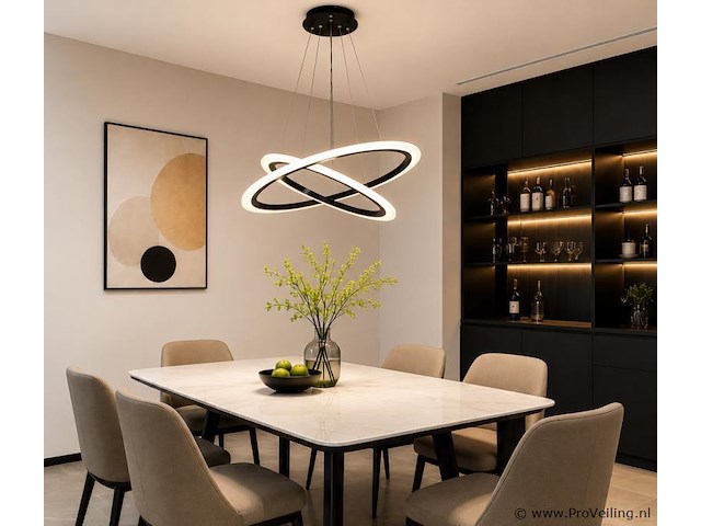 Led kroonluchter – 3 kleuren – dimbaar – p7060/2 - afbeelding 1 van  4