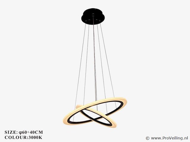 Led kroonluchter – 3 kleuren – dimbaar – p7060/2 - afbeelding 2 van  4