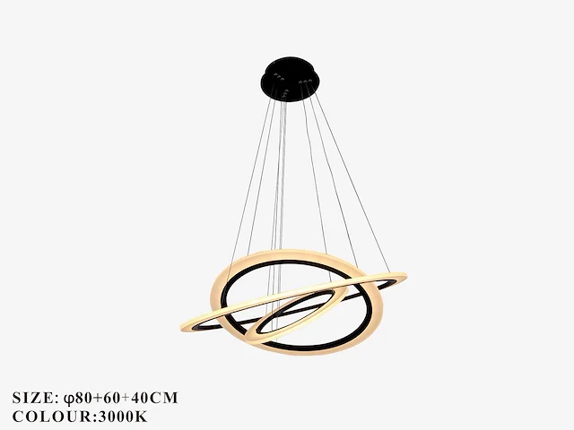Led kroonluchter – 3 kleuren – dimbaar – p7060/3 - afbeelding 1 van  4