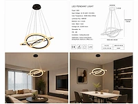 Led kroonluchter – 3 kleuren – dimbaar – p7060/3 - afbeelding 3 van  4