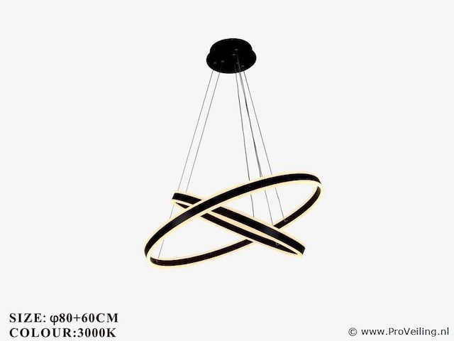 Led kroonluchter – 3 kleuren – dimbaar – p7065/2 - afbeelding 2 van  4