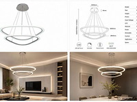 Led kroonluchter – 3 kleuren – dimbaar – p7068/2b - afbeelding 4 van  4