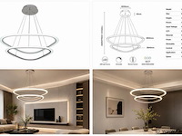 Led kroonluchter – 3 kleuren – dimbaar – p7068/2b - afbeelding 4 van  4