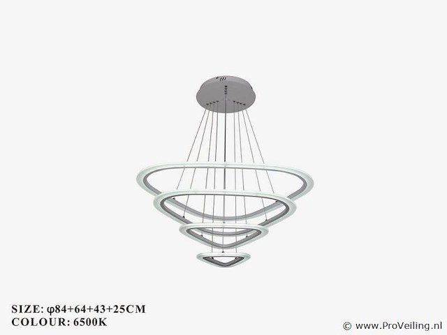 Led kroonluchter – 3 kleuren – dimbaar – p7068/4 - afbeelding 2 van  2