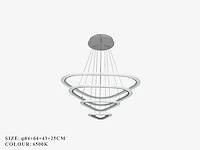 Led kroonluchter – 3 kleuren – dimbaar – p7068/4 - afbeelding 2 van  4
