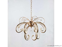 Led kroonluchter – 6015 (5+10) – goud – 15 lichten – 90w – 4000k neutraal wit – aluminium - afbeelding 1 van  1