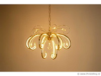 Led kroonluchter – 6015 (8+4) – goud – 12 lampjes – 58w – 4000k neutraal wit – aluminium - afbeelding 2 van  3