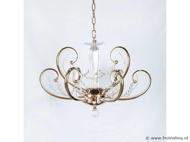 Led kroonluchter – 6016 (6+3) – goud – 9 lichten –54w – 4000k neutraal wit – aluminium - afbeelding 2 van  2