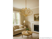 Led kroonluchter – 6016 (8+4) – goud – 12 lichten – 3000k warm wit – aluminium – elegant design - afbeelding 3 van  3