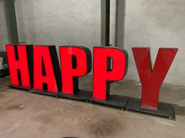 Led letters ''happy'' - afbeelding 1 van  11