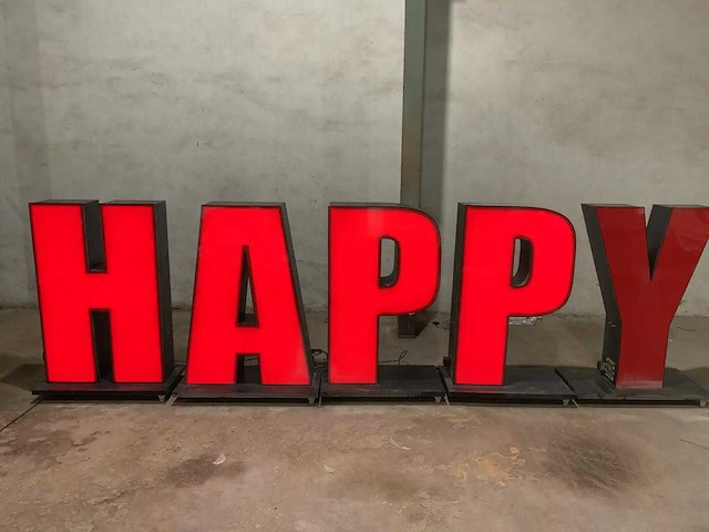 Led letters ''happy'' - afbeelding 4 van  11