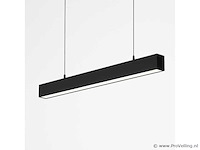Led lineaire hanglamp zwart – 40w – 120cm – 3cct kleur licht (x4) - afbeelding 2 van  5