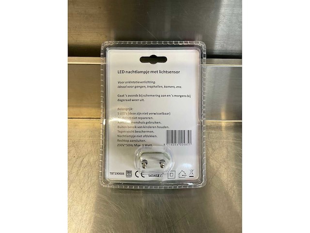 Led nachtlamp - sensor - 5 led’s (12x) - afbeelding 3 van  3