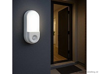 Led ovale plafondlamp met bewegingssensor – 15w – ip54 (x4) - afbeelding 1 van  3