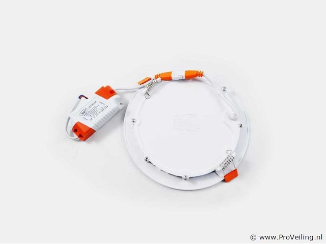 Led-paneel – rond inbouw – 12w – 6500k – koud wit (x20) - afbeelding 2 van  4
