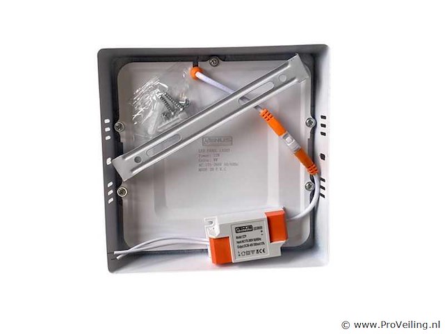 Led-paneel – vierkante opbouwmontage – 12w – 3000k – warm wit (x10) - afbeelding 2 van  4