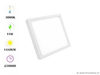 Led-paneel – vierkante opbouwmontage – 18w – 3000k – warm wit (x10) - afbeelding 2 van  4