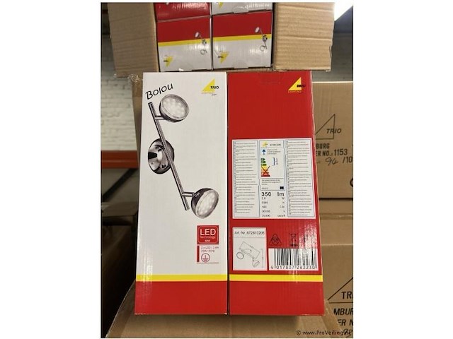 Led plafondlamp 2-lichts - 15 stuks - afbeelding 1 van  2