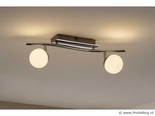 Led plafondlamp – 2 spots – hl7182l – 2 x 4w (x8) - afbeelding 1 van  4