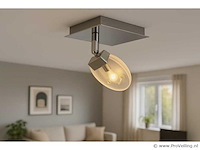 Led plafondspot – hl7161l – 5w – 4000k – neutraal wit – zilver (x4) - afbeelding 1 van  4