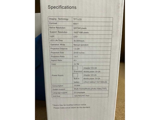 Led projector (8x) - afbeelding 3 van  3