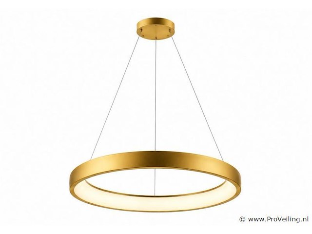 Led ring hanglamp 30w – 4000k neutraal wit - rose gold – ip20 – essence-30 - afbeelding 2 van  5