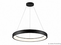 Led ring hanglamp 30w – 4000k neutraal wit - zwart – ip20 – essence-30 - afbeelding 2 van  5