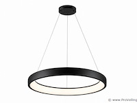 Led ring hanglamp 30w – 4000k neutraal wit - zwart – ip20 – essence-30 - afbeelding 2 van  5