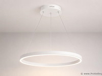 Led ring hanglamp 35w – 3cct dimbaar - wit – ip20 – harvey-35 3cct - afbeelding 2 van  5