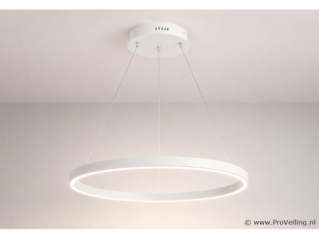 Led ring hanglamp 35w – 3cct dimbaar - wit – ip20 – harvey-35 3cct - afbeelding 2 van  5